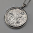 1972 British Vintage Sterling Silver Round Locket Pendant with Sterling Silver Necklace, 11.5g in total, Exquisite Jewellery